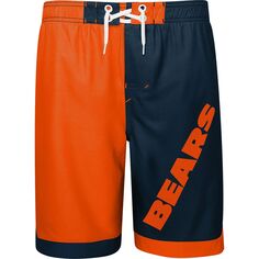 Молодежные оранжевые/темно-синие шорты-борд Chicago Bears Conch Bay Outerstuff