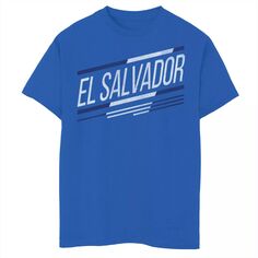 Футболка с логотипом в косую полоску Gonzalez El Salvador для мальчиков Licensed Character