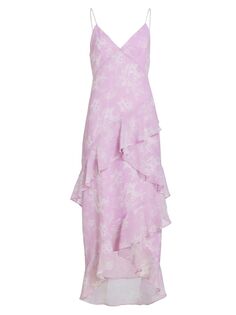 Платье макси с оборками и цветочным принтом Wayf