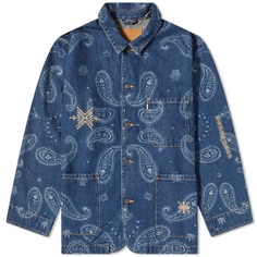 Джинсовая куртка Levi&apos;s Vintage Clothing x Adish Indigo 1 Hemp Chore, синий
