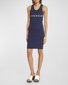 Короткое платье-майка с логотипом Givenchy
