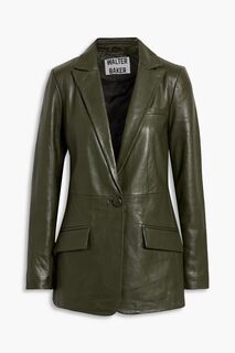 Кожаный пиджак Mia WALTER BAKER, зеленый
