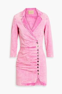 Джинсовое платье мини со складками Willa RETROFÊTE, розовый