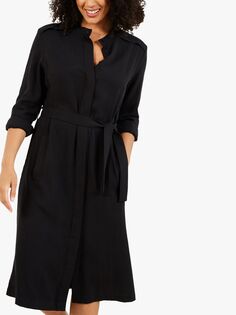 Платье-рубашка с текстурой Baukjen Emory, потертое черное