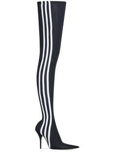 Balenciaga / Adidas - Сапоги выше колена Knife 110 мм Balenciaga, черный/белый