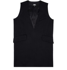 Платье без рукавов с V-образным вырезом Mm6 Maison Margiela, черный