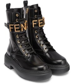 Байкерские ботинки Fendi, темно-серый
