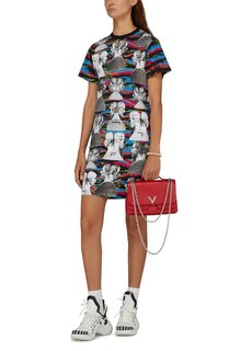 Платье-футболка с зеброй и бюстом Louis Vuitton