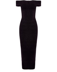 Блестящее платье Афродиты Galvan London, черный
