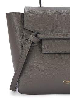 Поясная сумка Nano из зерненой телячьей кожи Celine