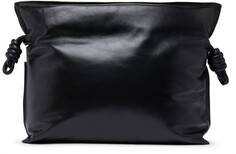 Пуховая сумка-клатч Flamenco Loewe, черный
