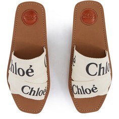 Босоножки Woody Chloé, белый Chloe