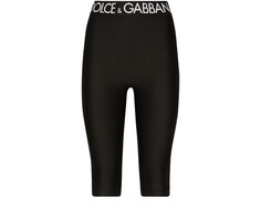Велосипедные шорты из джерси спандекса Dolce &amp; Gabbana, черный
