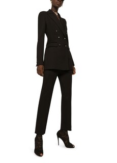 Двубортный пиджак в рубчик Milano Dolce &amp; Gabbana, черный