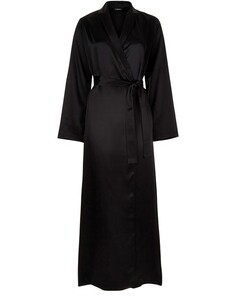 Длинный шелковый халат La Perla, черный