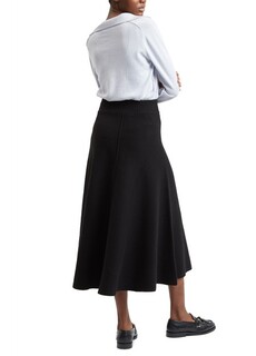 Женская юбка миди из кашемира Pringle Of Scotland, черный