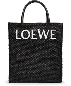 Сумка-тоут с логотипом Loewe, черный/белый