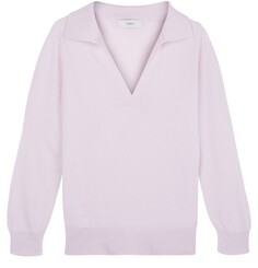 Кашемировый свитер в стиле поло Pringle Of Scotland, розовый