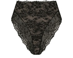 Трусики из кружева шантильи с высокой талией Dolce &amp; Gabbana, черный