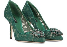 Туфли из кружева Taormina с кристаллами. Dolce &amp; Gabbana