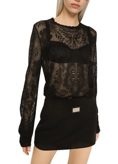 Короткая османская юбка Dolce &amp; Gabbana, черный