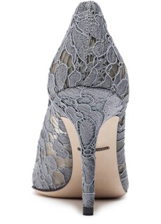 Туфли из кружева Taormina с кристаллами. Dolce &amp; Gabbana, темно-серый