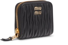 Кошелек на молнии Miu Miu, черный