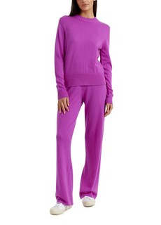 Укороченный свитер из шерсти и кашемира Chinti &amp; Parker, ярко-фиолетовый