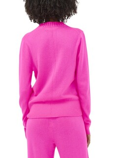 Укороченный свитер из шерсти и кашемира Chinti &amp; Parker, ярко-розовый