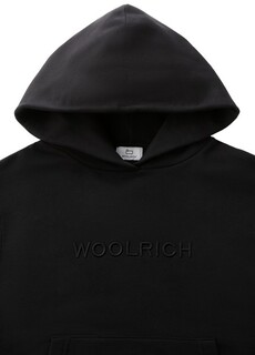 Флисовая толстовка с логотипом Woolrich, черный