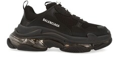 Кроссовки Triple S с прозрачной подошвой Balenciaga, черный