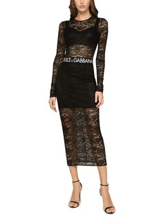 Кружевной топ Dolce &amp; Gabbana, черный