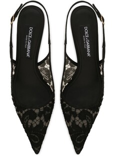 Кружевные босоножки Dolce &amp; Gabbana, черный