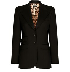 Куртка Turlington из габардина с декоративной строчкой Dolce &amp; Gabbana, черный