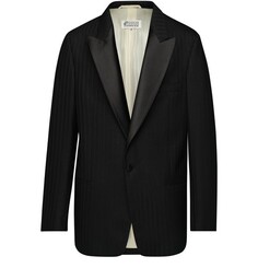Шерстяной пиджак Maison Margiela, черный