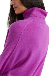 Шерстяной свободный свитер с высоким воротником Chinti &amp; Parker, ярко-фиолетовый