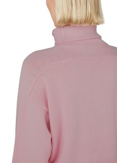 Шерстяной свитер Stintino с воротником Loulou Studio, розовый