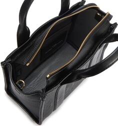 Маленькая кожаная большая сумка Marc Jacobs, черный