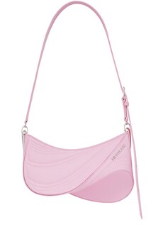 Маленькая сумка 01 с тиснением в форме спирали Mugler, розовый