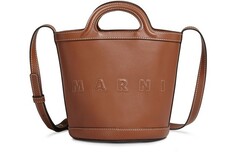 Маленькая сумка-ведро Tropicalia из кожи Marni