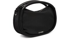 Мини-сумка с узлом Ganni, черный