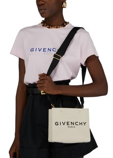 Мини-холщовая сумка-тоут G Givenchy