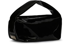 Мягкая сумка из лакированной кожи Dolce &amp; Gabbana, черный