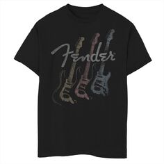 Футболка Fender с разноцветным многоуровневым логотипом для мальчиков 8–20 лет Licensed Character