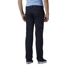 Прямые узкие брюки с двойным коленом Dickies для мальчиков 4–16 лет Dickies, темно-синий