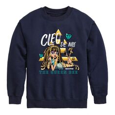 Флисовый свитшот Cleo De Nile для мальчиков 8–20 лет Monster High Licensed Character, синий