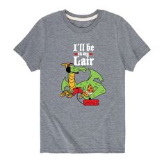 Игровая футболка Be In My Lair с динозавром для мальчиков 8–20 лет Licensed Character