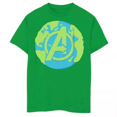 Футболка с логотипом Marvel A Whole World Earth Avengers для мальчиков 8–20 лет Marvel