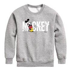 Флисовый свитшот Disney&apos;s Mickey Mouse для мальчиков 8–20 лет с рисунком глюков и принтом «Маус» Licensed Character