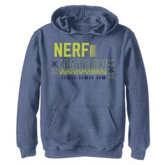 Зеленая толстовка с логотипом Nerf Nation для мальчиков 8–20 лет Nerf